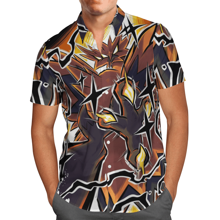 Zapdos pokemon hawaiian shirt
