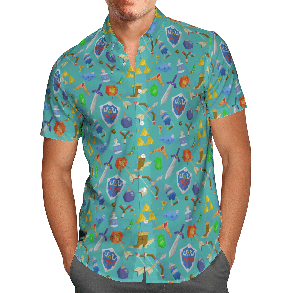 Zelda Items Hawaiian shirt