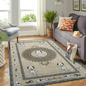 16-Yoga Snoopy Carpet Rug (2)