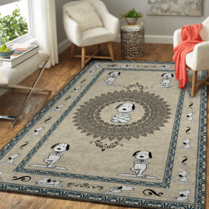 16-Yoga Snoopy Carpet Rug (3)