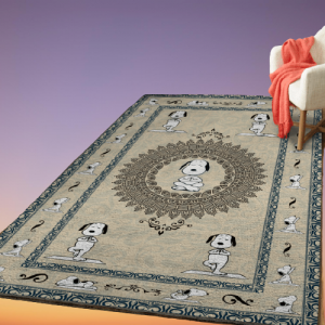 16-Yoga Snoopy Carpet Rug (4)