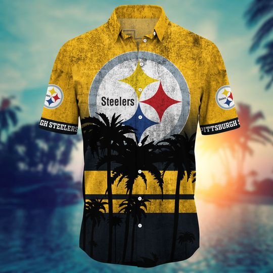 20-Pittsburgh steelers NFL hawaii shirt short (2)