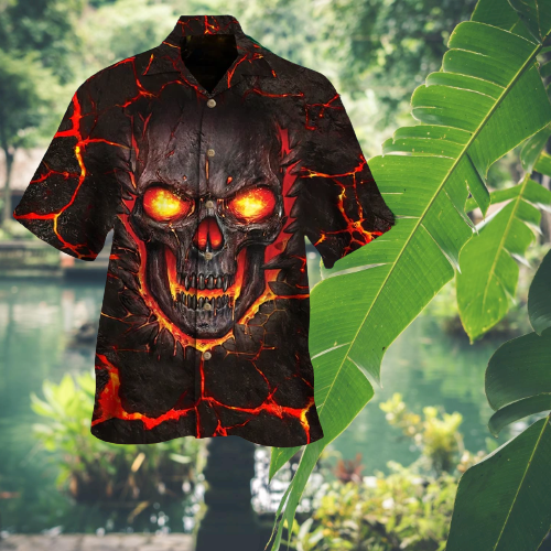 21-Skull Lava Hawaiian Shirt (4)