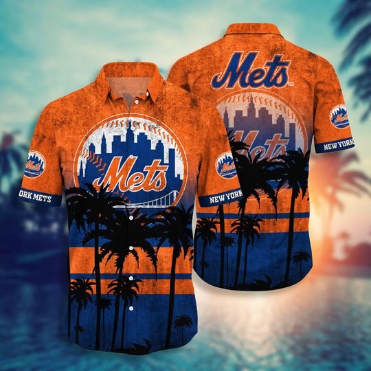 30-New York Mets MLB hawaiian shirt, short (1)