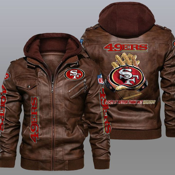 49ers Whos Got It Better Than Us Nobody Leather Jacket1