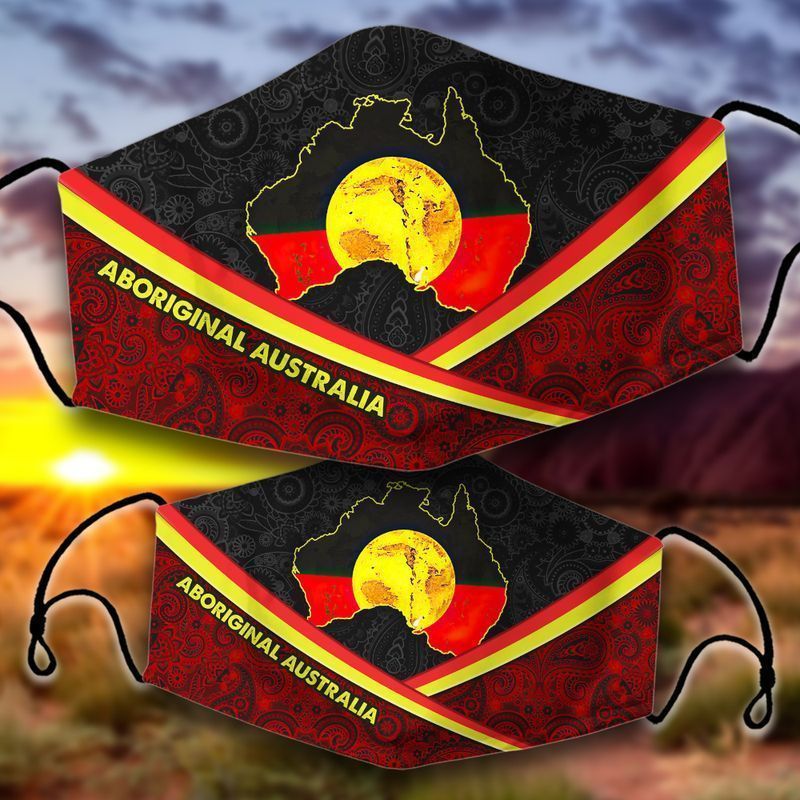 Aboriginal Australia face mask