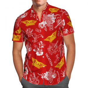 Aerosmith vacation hawaiian shirt and short (3)