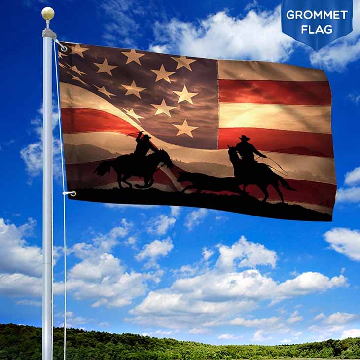 American Cowboy Grommet Flag – LIMITED EDITION
