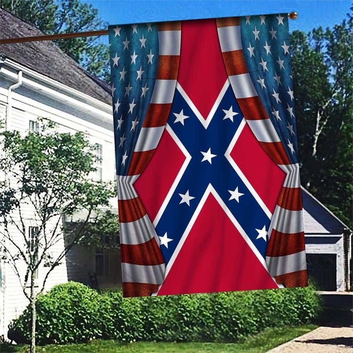 American Flag Blood Inside Me Confederate House Flag Garden Flag – Hothot 030921