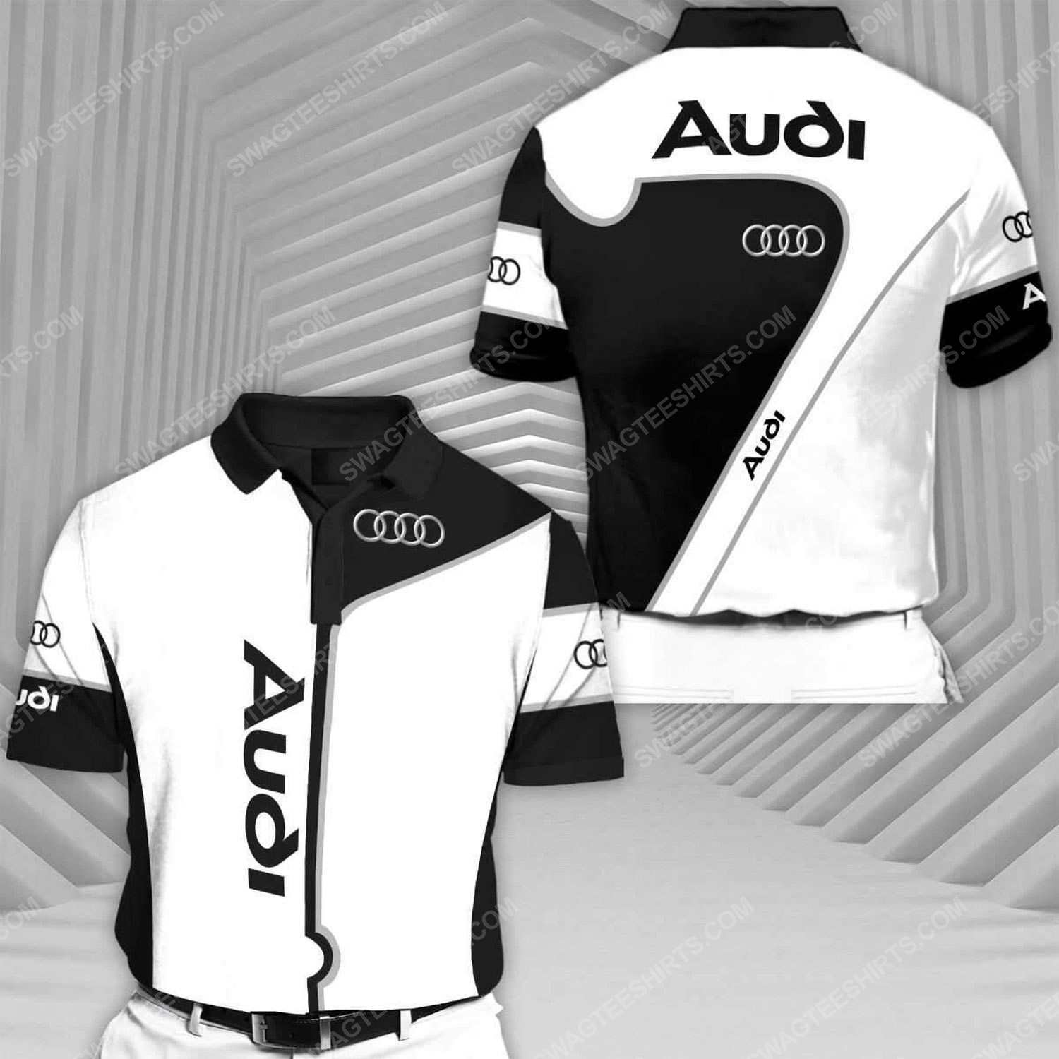 [special edition] Audi sports car racing all over print polo shirt – Maria