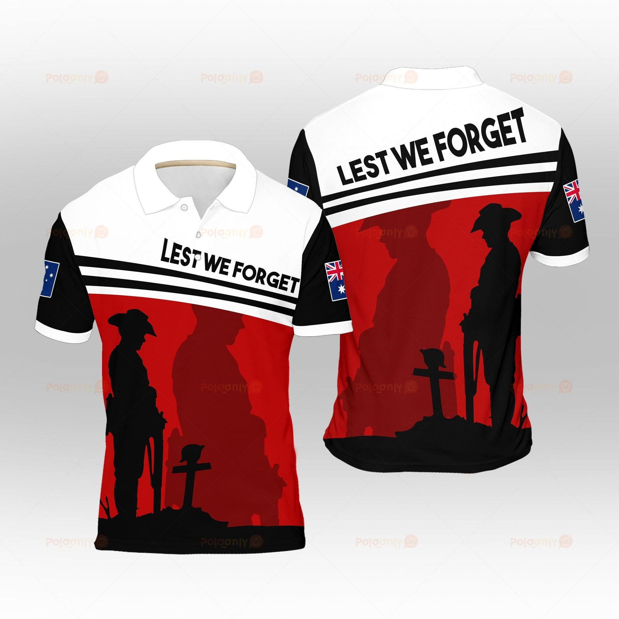 Australia Veteran Lest We Forget Polo Shirt – LIMITED EDITION