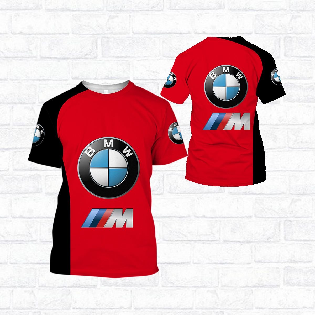 BMW 3d all over printed hoodie and t shirt 2.1