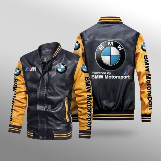 BMW leather bomber jacket
