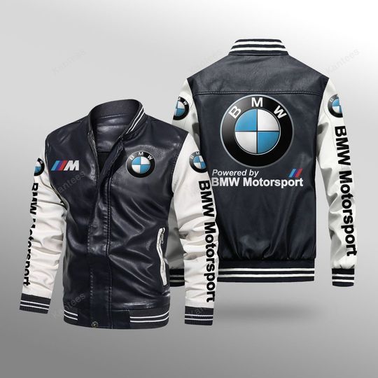 BMW leather bomber jacket3