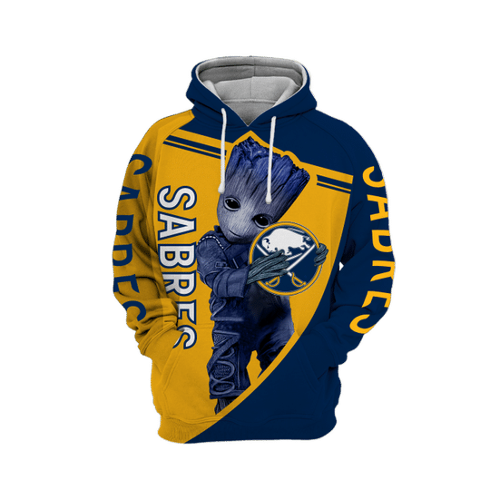 Baby Groot Buffalo sabres 3d all over print hoodie1