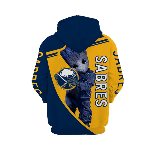 Baby Groot Buffalo sabres 3d all over print hoodie2