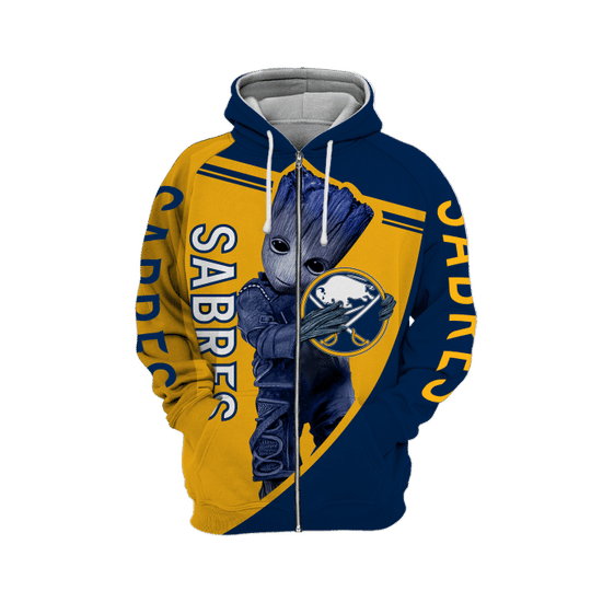 Baby Groot Buffalo sabres 3d all over print hoodie4