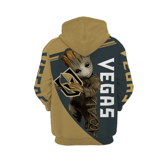 Baby Groot Vegas golden knights 3d all over print hoodie2