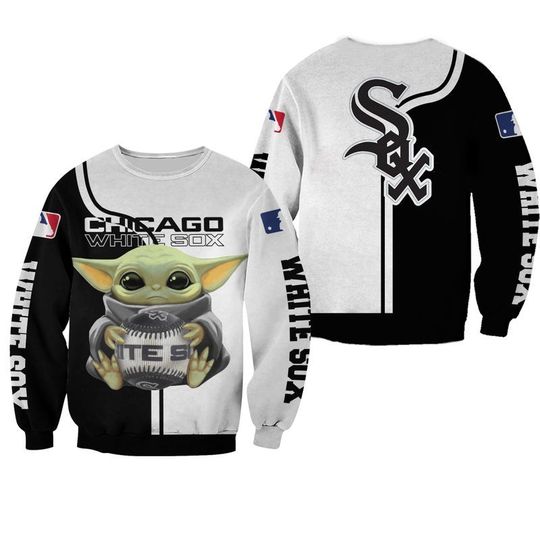Baby Yoda Chicago white sox 3d all over print hoodie
