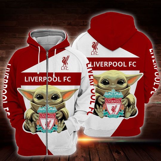 Baby Yoda liverpool 3d all over print hoodie3