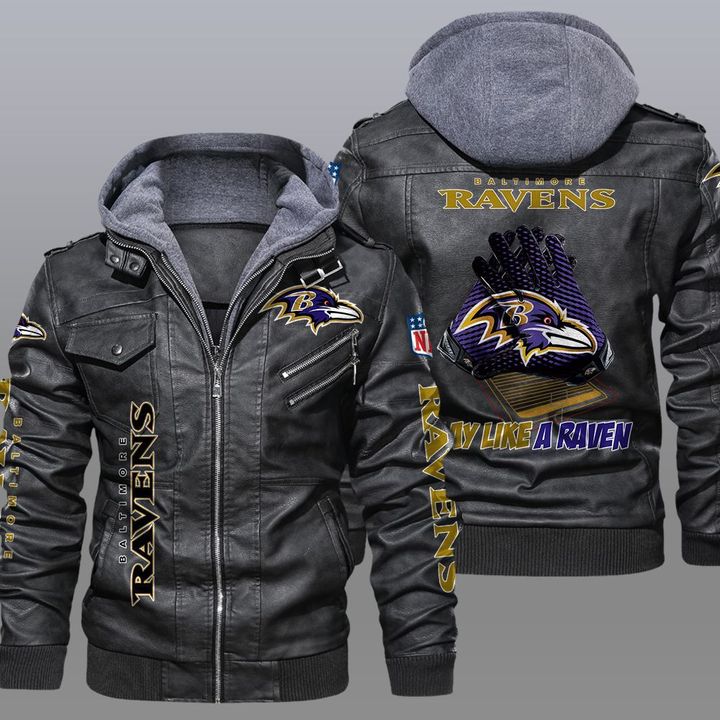 Baltimore Ravens leather jacket