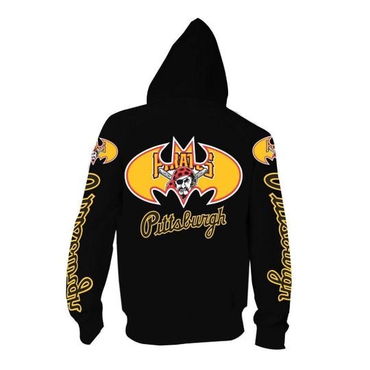 Bat Man Pittsburgh pirates 3d all over print hoodie1
