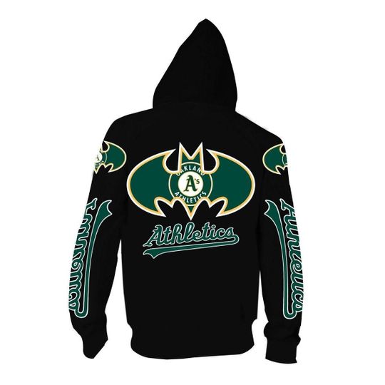 Batman Oakland athletics 3d all over print hoodie1