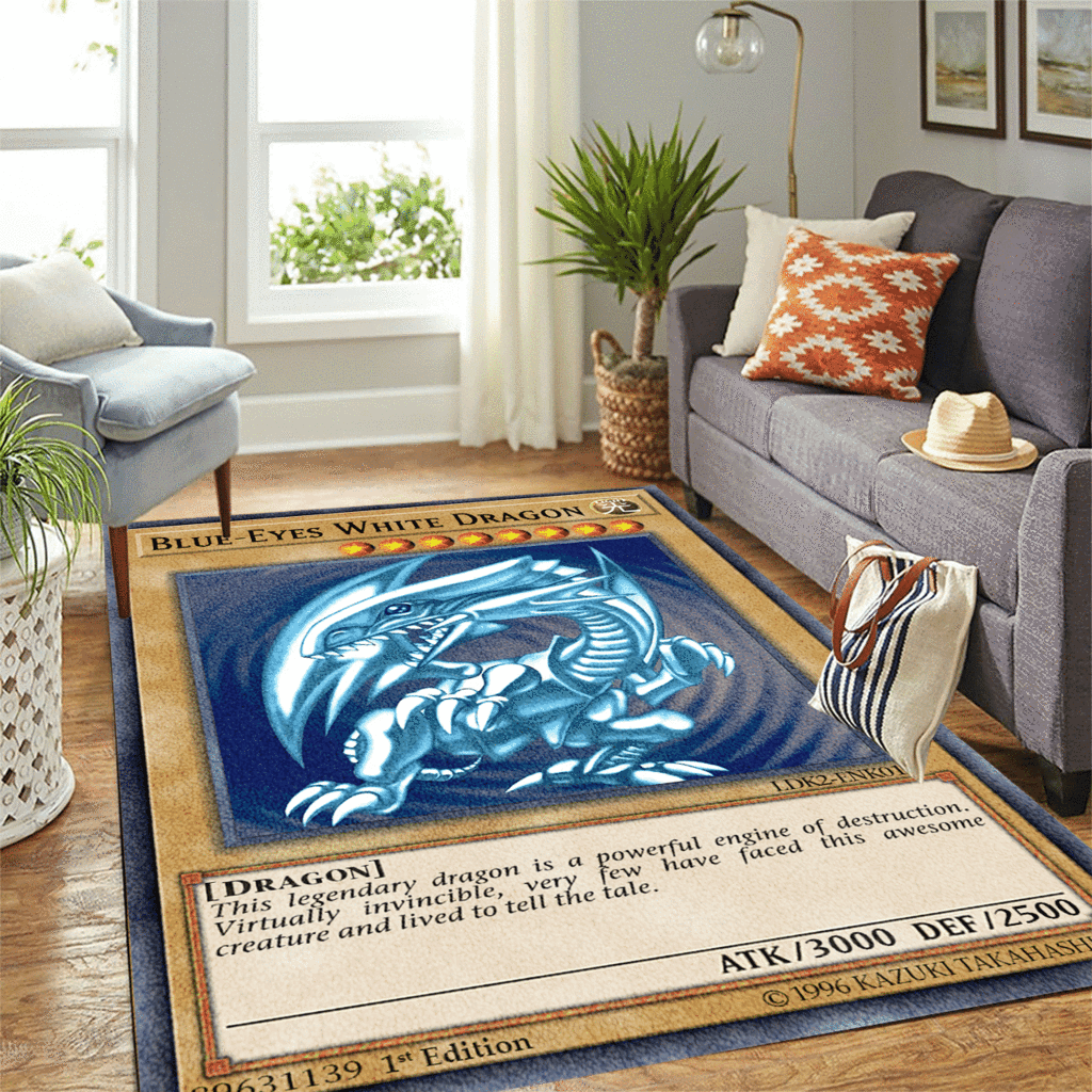 Blue-Eyes White Dragon rug 1