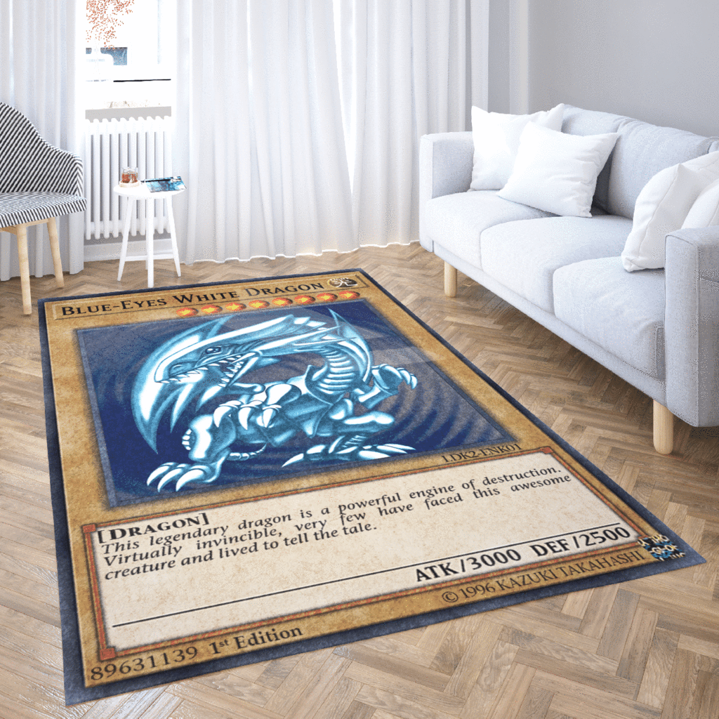 Blue-Eyes White Dragon rug 2
