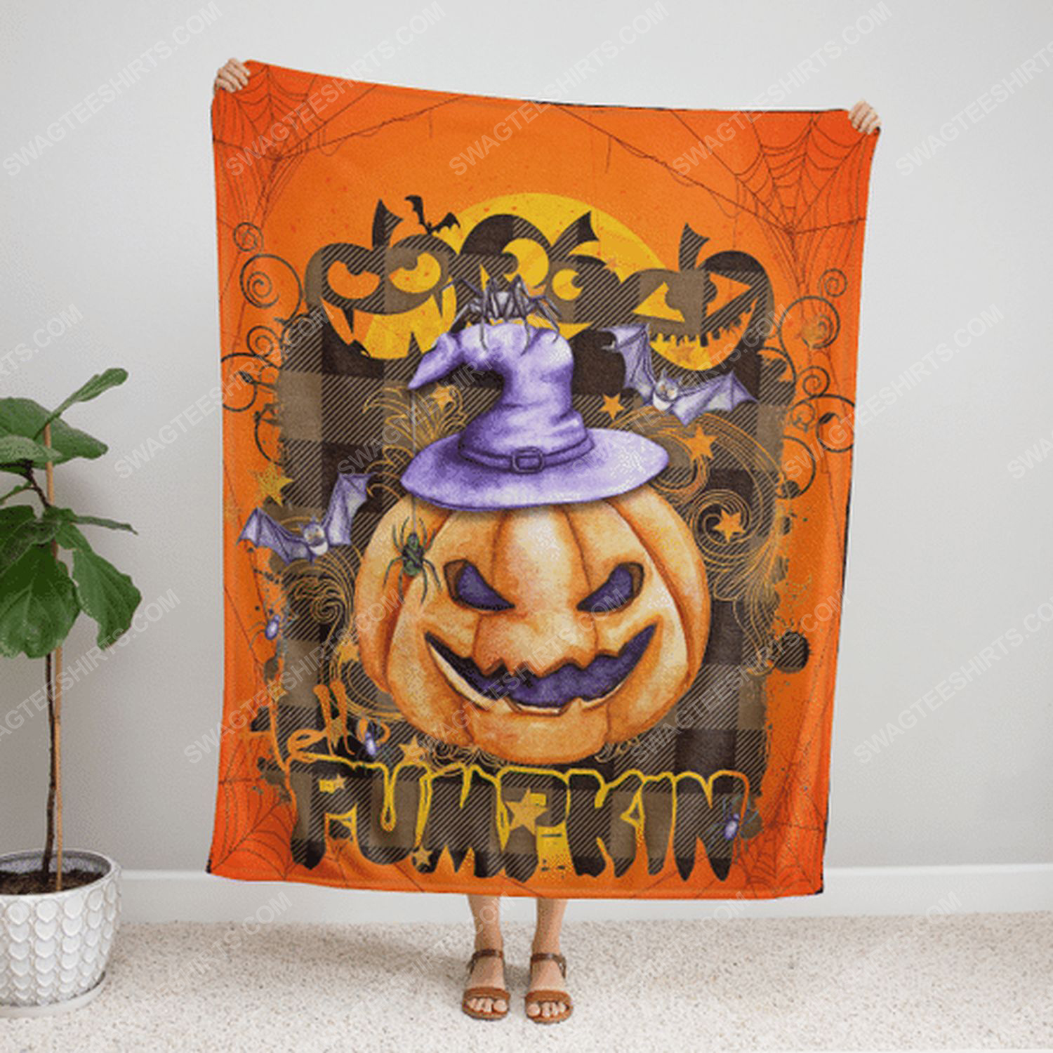 Boo boo pumpkin halloween blanket 2