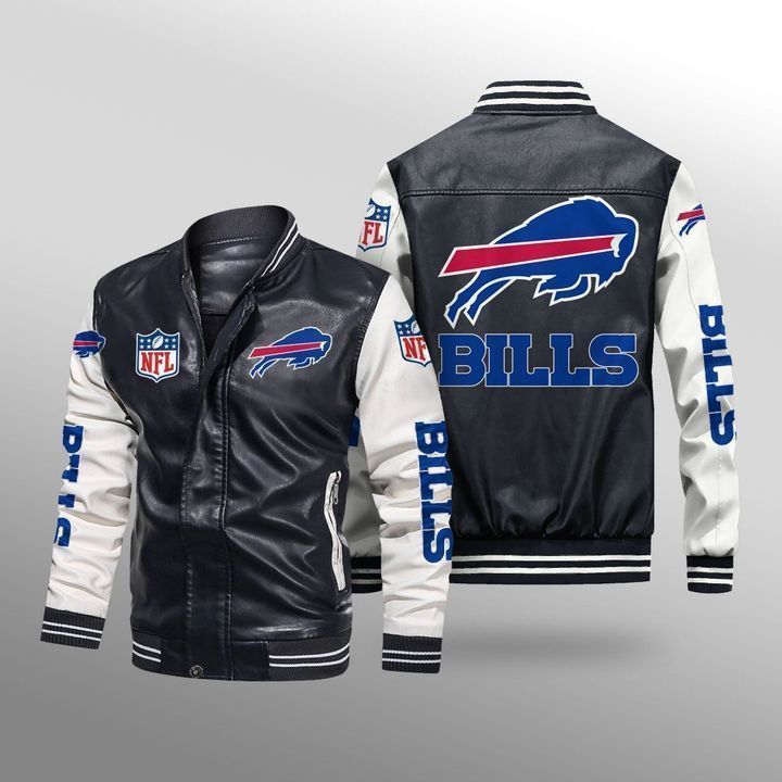 Buffalo Bills Leather Bomber Jacket 1