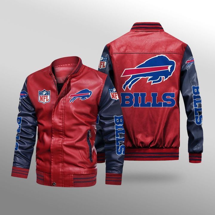 Buffalo Bills Leather Bomber Jacket 2