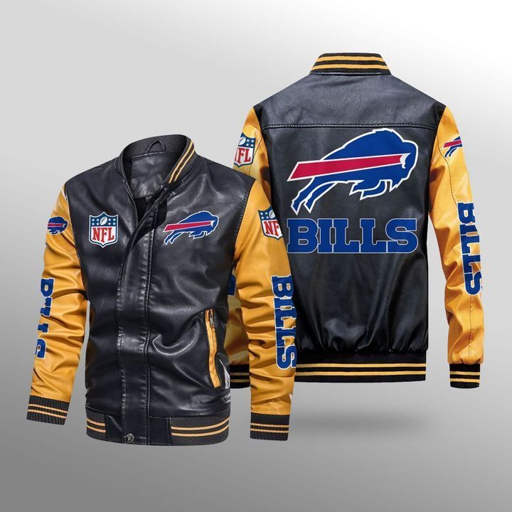Buffalo Bills Leather Bomber Jacket 3