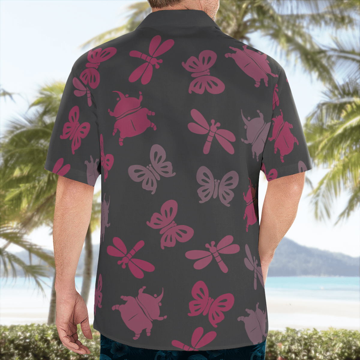 Bug off Aloha Hawaiian shirt and short 2