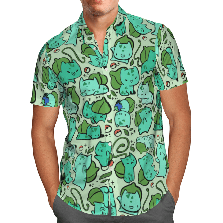 Bulbasaur tropical hawaiian shirt6
