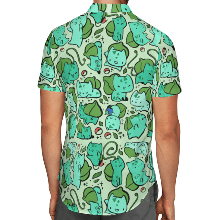 Bulbasaur tropical hawaiian shirt7