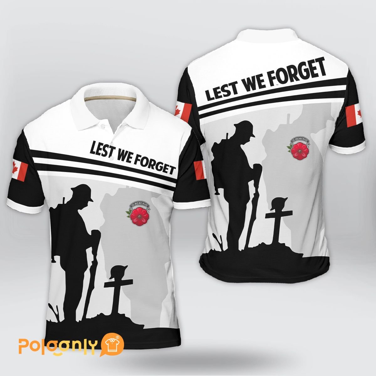 Canada Veteran Lest We Forget Polo Shirt – LIMITED EDITION