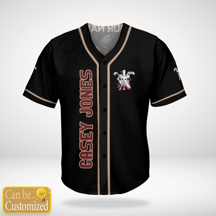 Casey Jones Custom Name Baseball Jersey1