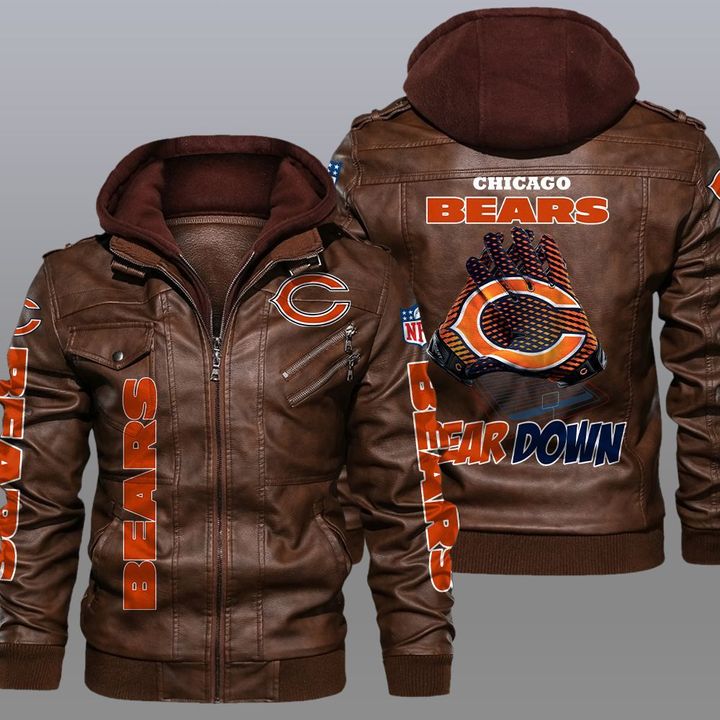 Chicago Bears leather jacket 1