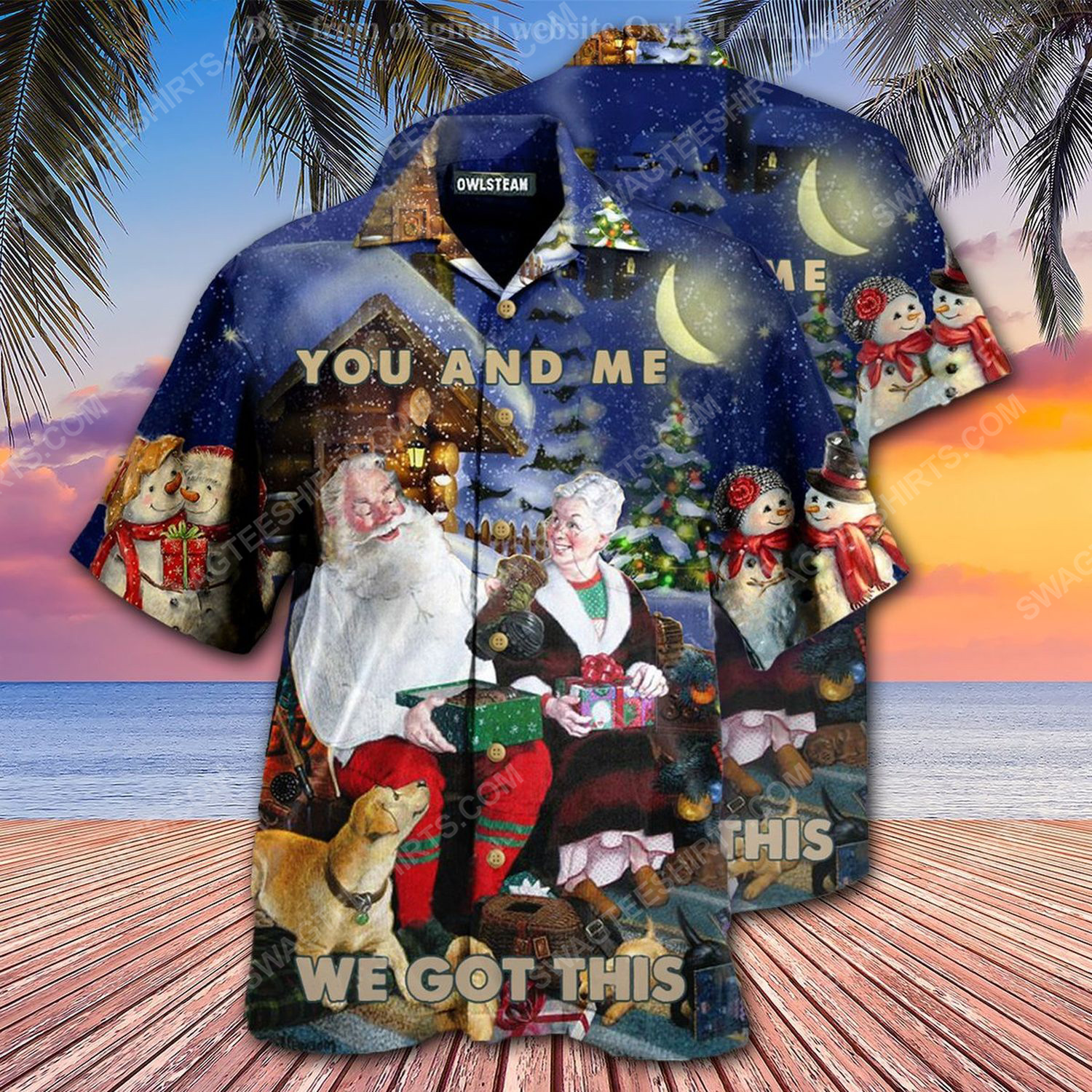 [special edition] Christmas holiday you and me we got this hawaiian shirt – maria