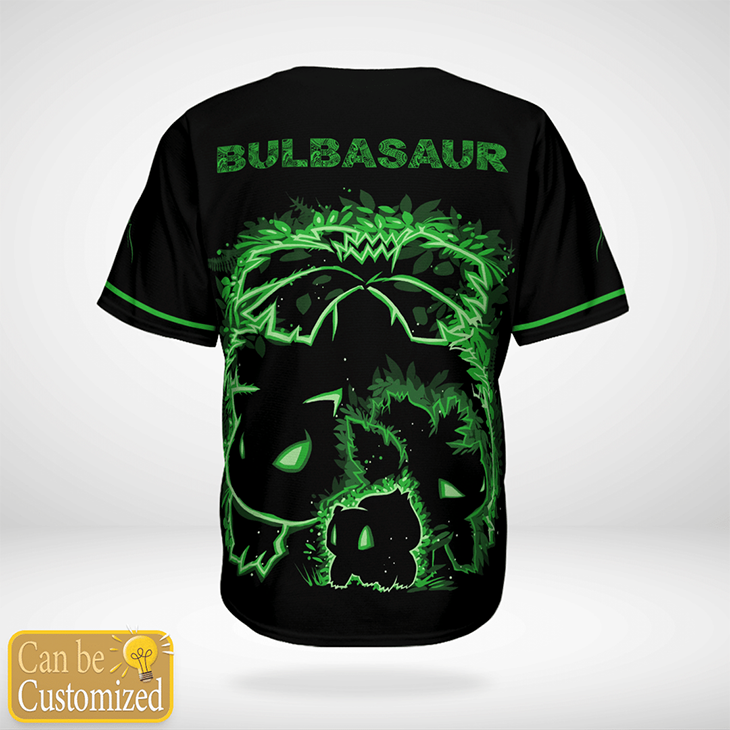 Crass User Bulbasaur Cusom Name Baseball Jersey Shirt2