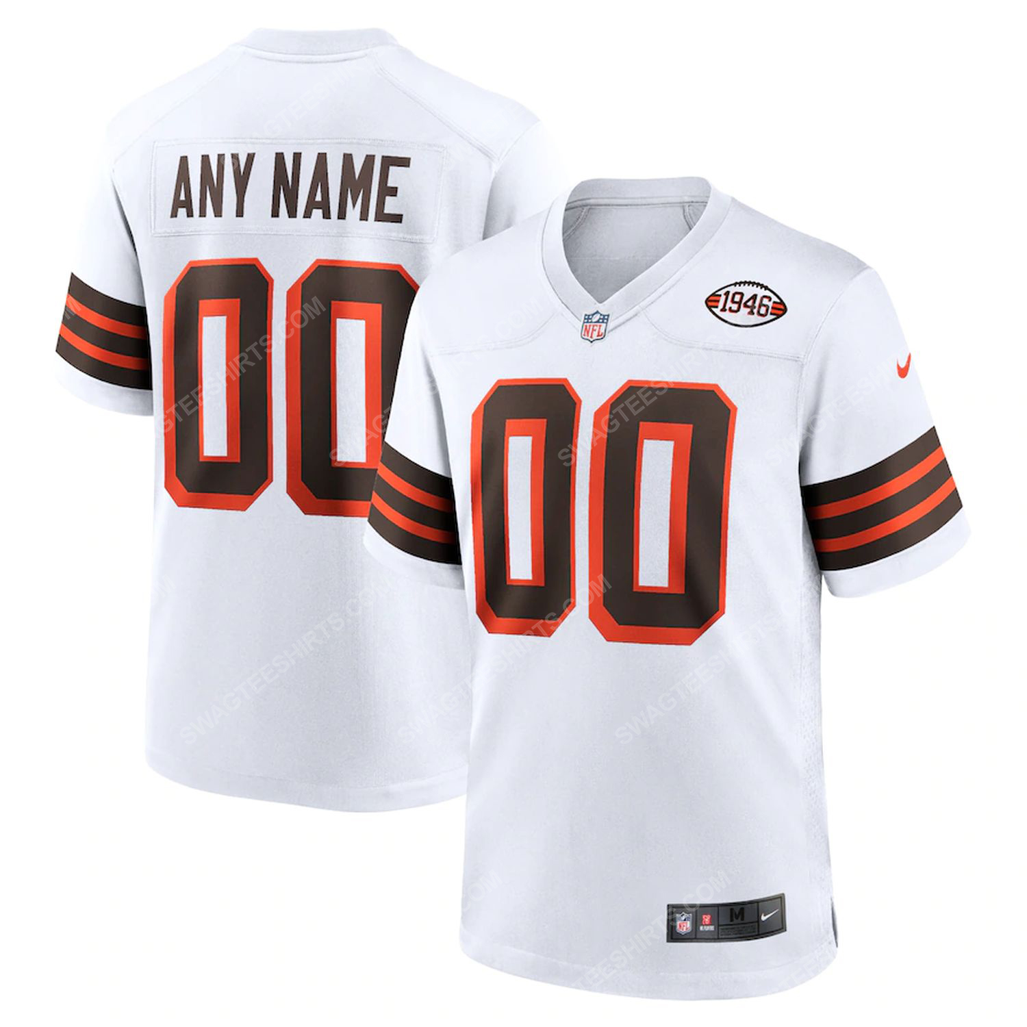 [special edition] Custom cleveland browns football full print football jersey – Maria