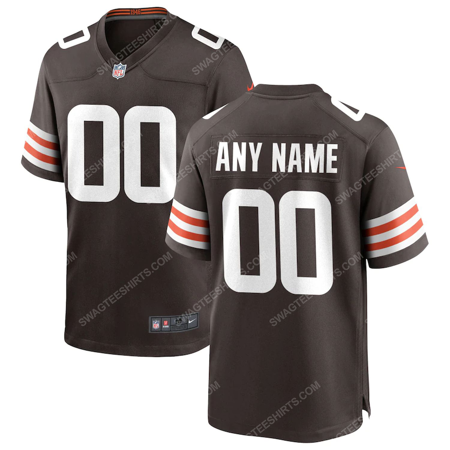 [special edition] Custom cleveland browns team full print football jersey – Maria