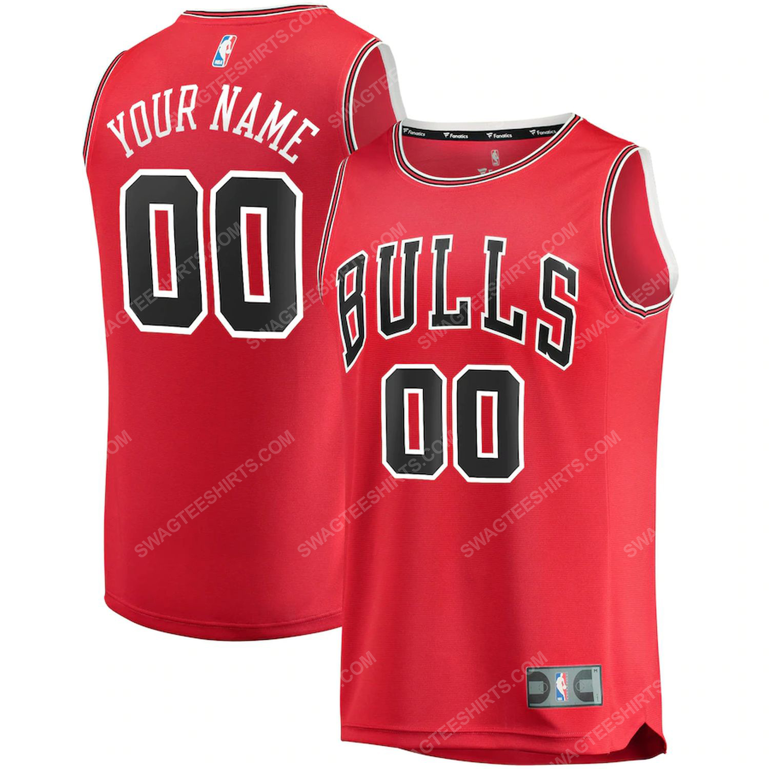 Custom nba chicago bulls team basketball jersey-red-icon edition