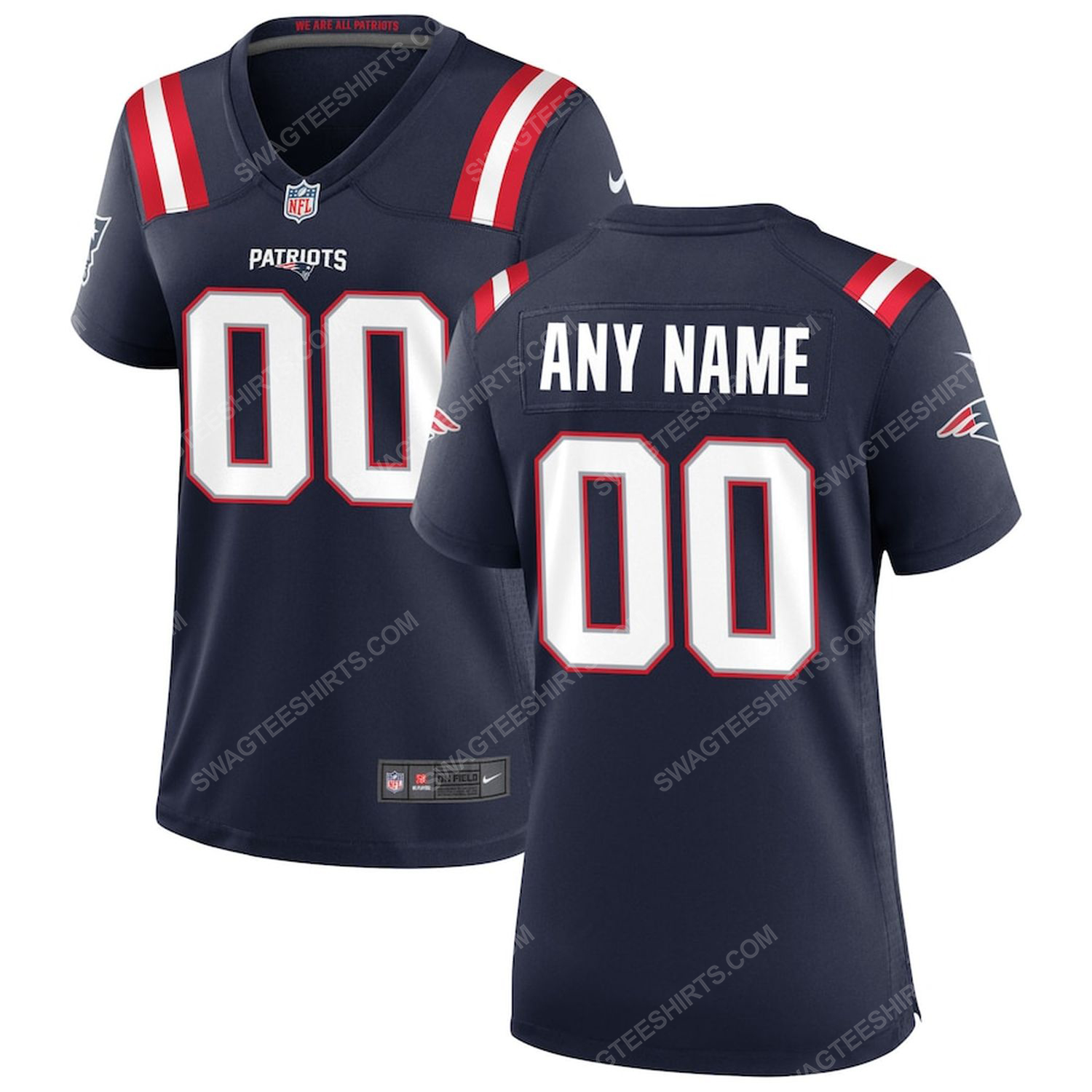 [special edition] Custom new england patriots all over printed football jersey – Maria