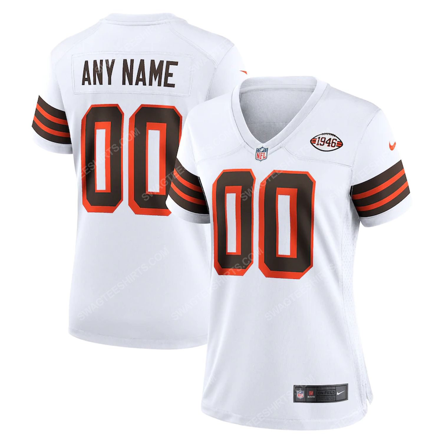 [special edition] Custom nfl cleveland browns team full print football jersey – Maria