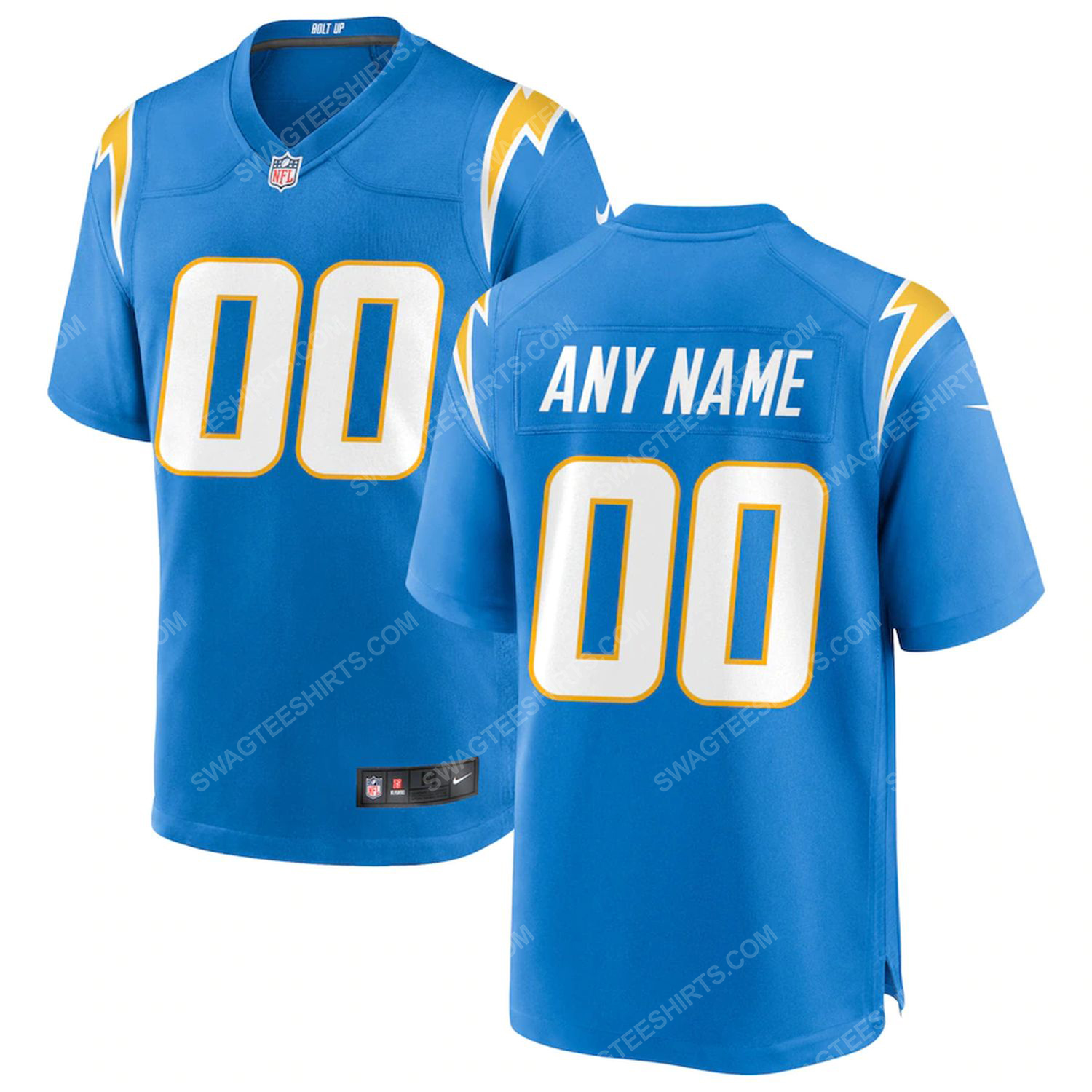 [special edition] Custom nfl los angeles chargers full print football jersey – Maria