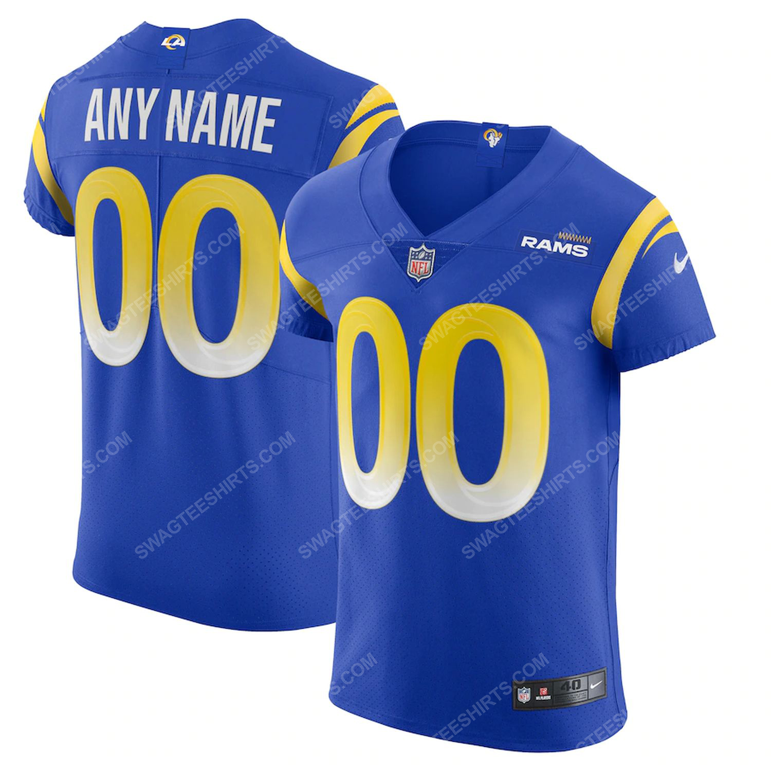 [special edition] Custom nfl los angeles rams team full print football jersey – Maria