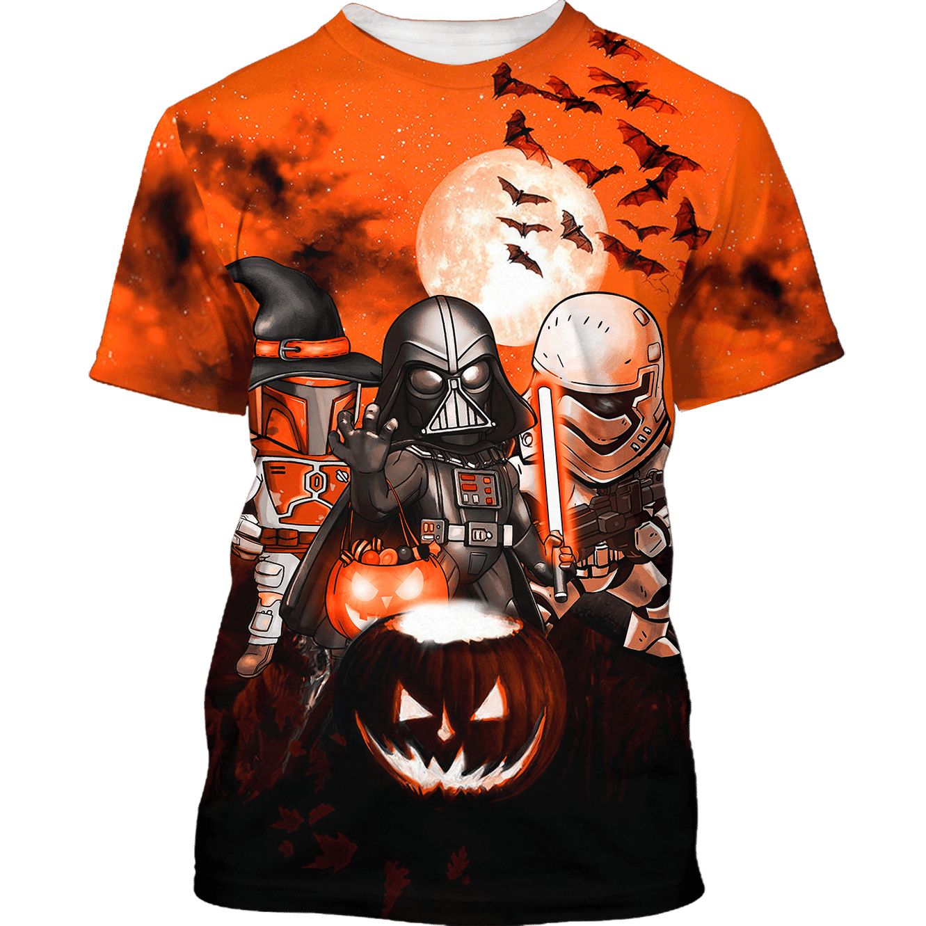Darth Vader Boba Fett Storm Trooper Halloween shirt and hoodie 1