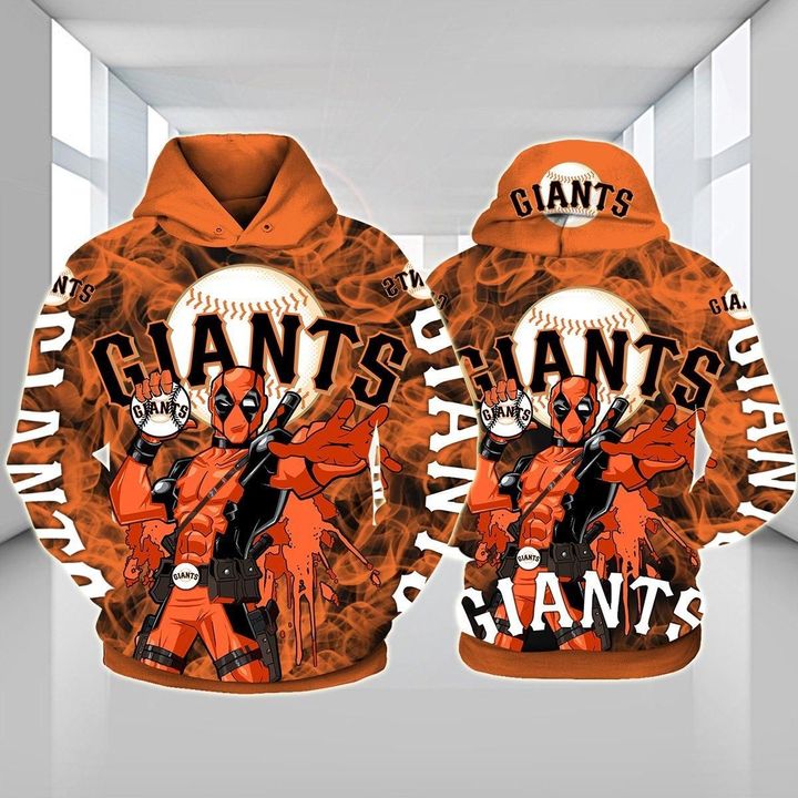Deadpool San francisco giants 3d hoodie 1